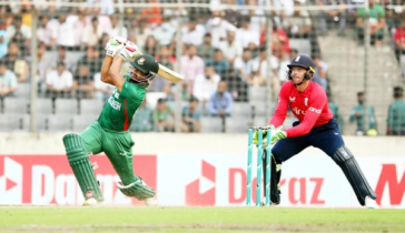 লিটন-শান্তর ব্যাটে বাংলাদেশের সংগ্রহ ১৫৮