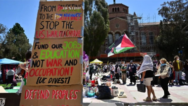 যুক্তরাষ্ট্রে ইসরাইলবিরোধী বিক্ষোভে গ্রেফতার ৫৫০