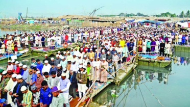 বিশ্ব ইজতেমায় বৃহত্তম জুমার জামাত অনুষ্ঠিত