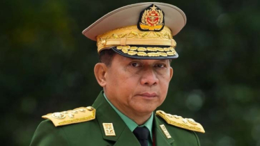 বেকায়দায় মিয়ানমারের জান্তাপ্রধান হ্লাইং বেকায়দায় মিয়ানমারের জান্তাপ্রধান হ্লাইং