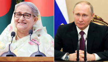 পুতিনকে অভিনন্দন জানালেন শেখ হাসিনা পুতিনকে অভিনন্দন জানালেন শেখ হাসিনা