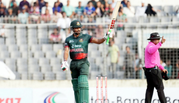 শান্তর লড়াইয়ের পর ১৭১ রানে অলআউট বাংলাদেশ