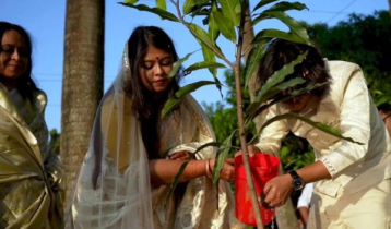 বিয়ের দেনমোহর ৫টি গাছ, প্রশংসায় ভাসছেন সুকৃতি-নাবিন দম্পতি