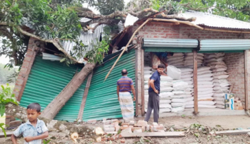 ঠাকুরগাঁওয়ে ১৫ মিনিটের ঝড়ে লন্ডভন্ড ২০ গ্রাম, তিনজনের মৃত্যু