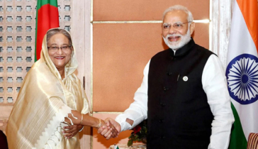 মোদিকে শেখ হাসিনার শুভেচ্ছা
